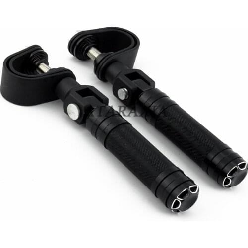 Universal 25mm-32mm Highway Engine Guard Crash Bars Foot Pegs Clamps Mounts Motorcycle Pegs for Honda Suzuki Harley Davidson