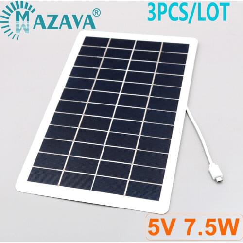 Portable Solar Charger Micro USB Solar Panel 1500mA 7.5W 5V Solar Pane Climbing Fast Charge Travel DIY Solar Charger Powerbank