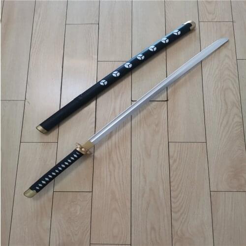 104CM Anime One Piece Sauron Zoro Three-knife Ghost Cut Ver Katana Weapon Role Play Roronoa Zoro Katana Prop Model Toy Sword