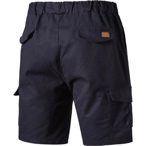 2021 Men Baggy Multi Short Summer Pocket Cargo Shorts Five Short Pants Male Casual Elastic Cotton Military Panties Scanties 3XL