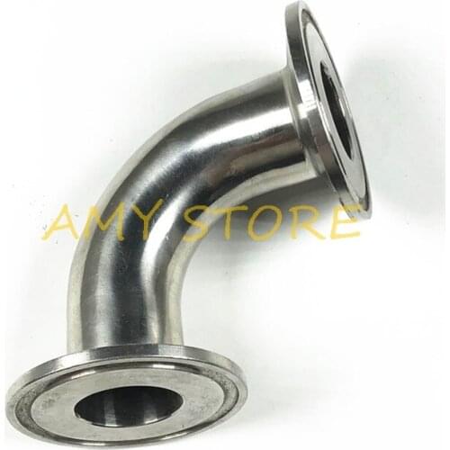 38mm Pipe O/D SS304 Stainless Steel Sanitary 1.5" Tri Clamp 90 Degree Elbow Pipe Fitting 1-1/2"