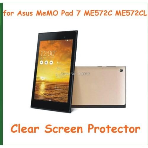 5pcs Transparent Screen Protector Protective Film for Asus MeMO Pad 7 ME572 ME572C ME572CL Tablet PC No Retail Package
