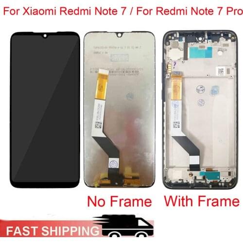 6.3" For Xiaomi Redmi Note 7 LCD Display Screen Touch Digitizer Assembly For Redmi Note 7 Pro M1901F7G With Frame