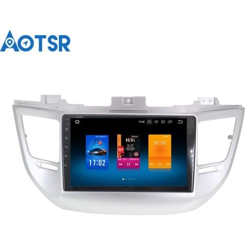 Aotsr Android 8.0/7.1 GPS Navigation Car No DVD Player For HYUNDAI Tucson 2014+ Multimedia 1 din Car Radio Stereo Bluetooth WIFI