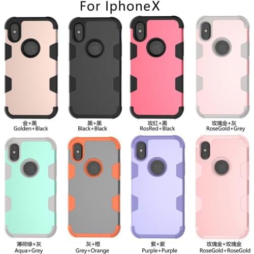 Cases For iPhone X XR XS Max Waterproof Case Soft Silicone Anti-knock Dirt-resistant Dustproof Cover For iPhone 8 7 6 Plus Coque