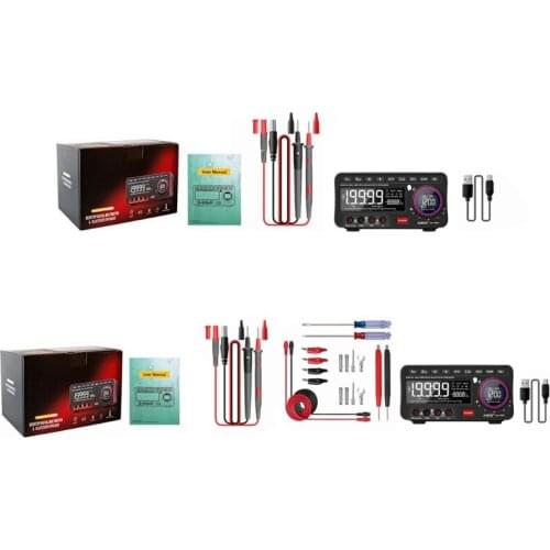 LCD Display Digital Multimeters Multifunctional Ampere Voltage Ohm Meter Bluetooth-compatible with Rechargeable T5UC