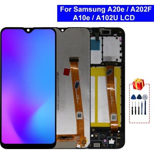 For Samsung Galaxy A20E Display A202F A202 LCD SM-A20SF/DS Touch Screen Digitizer Display For Galaxy A10E LCD A102 A102F LCD