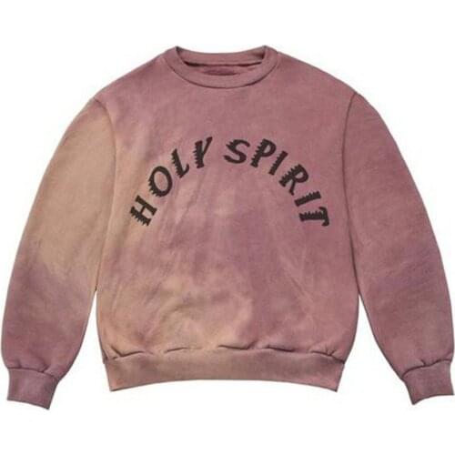 Fadss Kanye West Sunday Service Holy Spirit CPFM.XYZ Sweatshirts Women Men 1:1 High Quality Tie dyeing Long sleeves Pullover