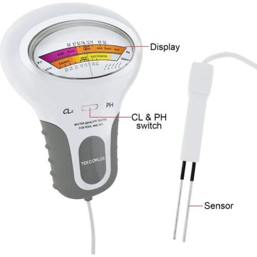 2 In 1 PH Chlorine Meter Tester PC-101 PH Tester Chlorine Water Quality Testing Device CL2 Measuring For Pool Aquarium 40%off