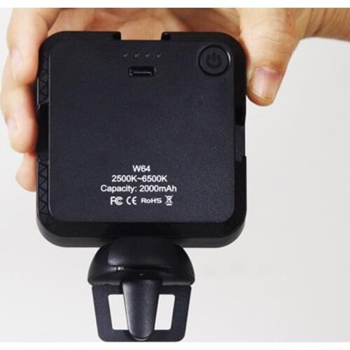 Video Conference Lighting Kit with Clip, Dimmable Color & Brightness Adjustable, 64 LEDs for Computers & Live Streaming