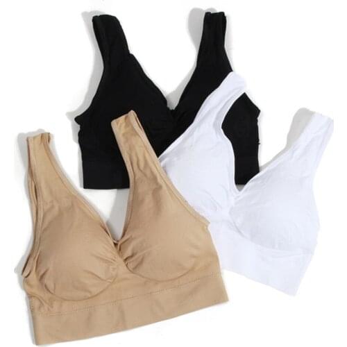 New 3pcs/lot Women Sexy Seamless Bra with Pads Big Size Push Up Bras Set Plus Size 3XL Underwear One Piece Wireless Brassiere