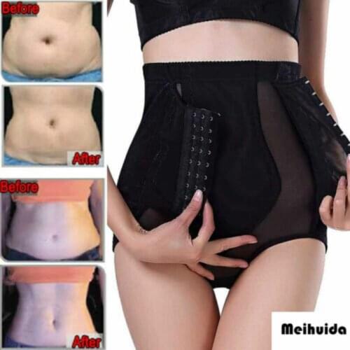 High Waist Waist Trainer Shapewear Firm Tummy Control Body Shaper Seamless Underwear Control Panties Butt Lifter Plus Size M-2XL