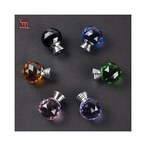 30mm Round K9 Crystal Handles Cabinet Door Drawer Glass Handle Wardrobe Pulls and furniture knob Handles and pulls for cabinets