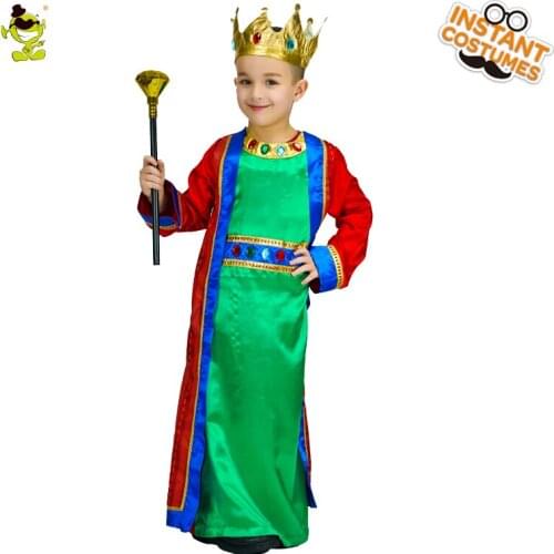 King of The Kingdom Boy Cosplay Costume Handsome Kids Prince Clothing Halloween Dress Up Carnival Party Costumes Fancy Dress