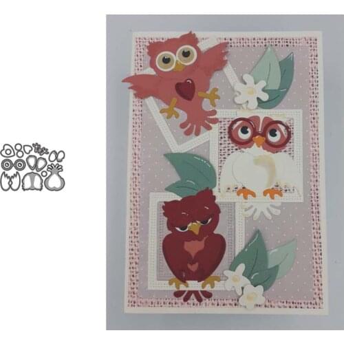 Owl Metal Cutting Dies for Scrapbooking Handmade Tools Mold Cut Stencil New 2021 DIY Card Make Mould Model Craft Decoration