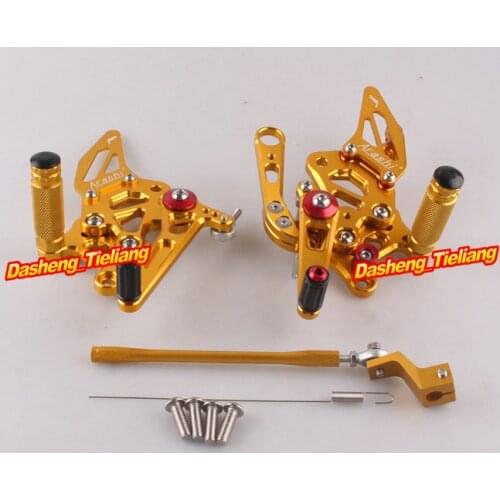 Motorcycle CNC Aluminum Adjustment Rider Rearset Foot Pegs For Aprilia RSV4 2009 2010 2011