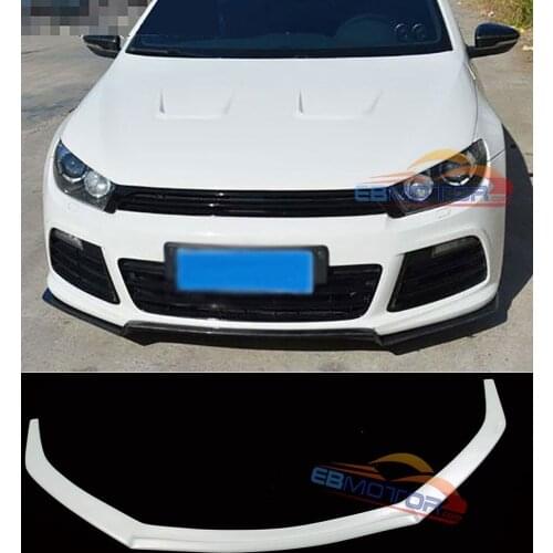 UNPAINTED Front Lip Spoiler For VW Scirocco R Bumper 2009-2014 V072F