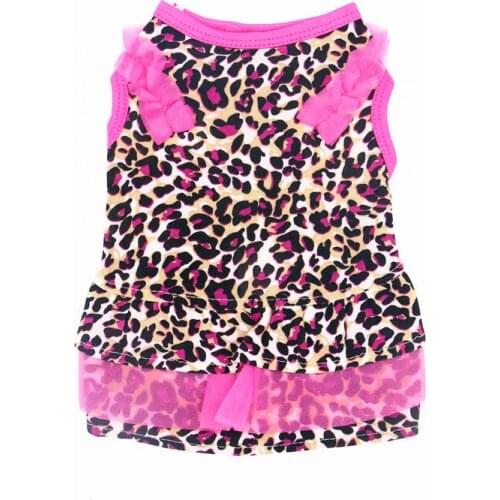 Dog Clothes Pet Dot Cheap Clothing for Small Medium Dogs Puppy Cake Skirt Fashion Leopard Chihuahua