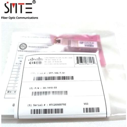 Original SFP-10G-T-S= For Cisco 10G RJ45 1000Base-T SFP+ Fiber Optical Module Transceiver