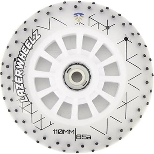 Japy Skate Original Flying Eagle Lazerwheelz 110mm Led Lighting Speed Skate Wheel With Firestone Flint 85A Flashing Patines Tire