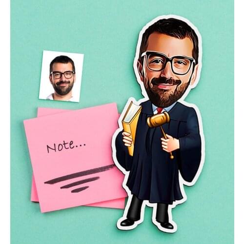 Personalized Mr Prevail Caricature Of Wooden Magnet