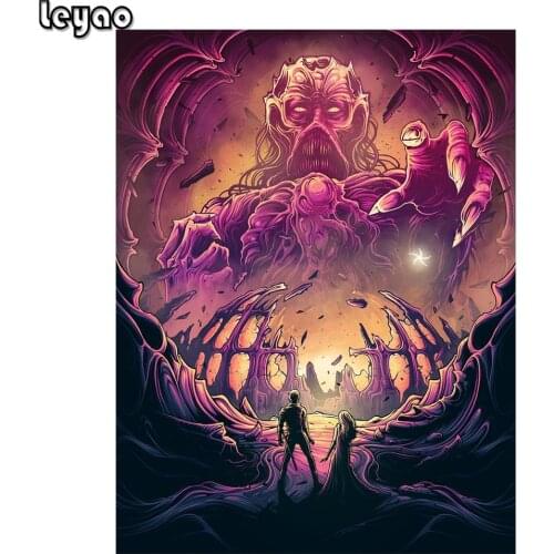 Full Square/Round Diamond Painting Demon Movie Characters Kit 5D DIY Diamond Embroidery Mosaic Decor Home Decor