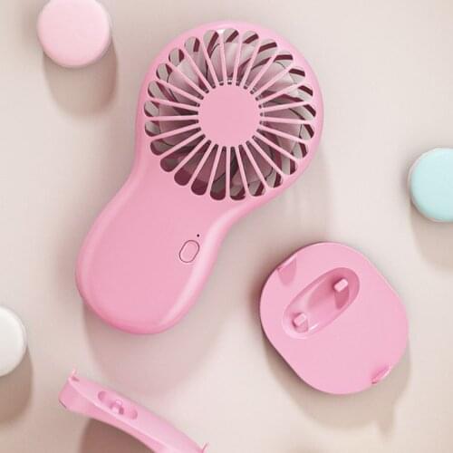 LX9B Rechargeable Mini Portable Pocket Fan Phone Holder Cool Air Hand Held Travel Cooler Cooling Fan for Office Outdoor Home