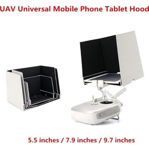 5.5 inch 7.9 Inch 9.7 "Phone Tablet Sunshade Sun Visor For Drone Remote Controller Folding suction cup Hood Sun Shade