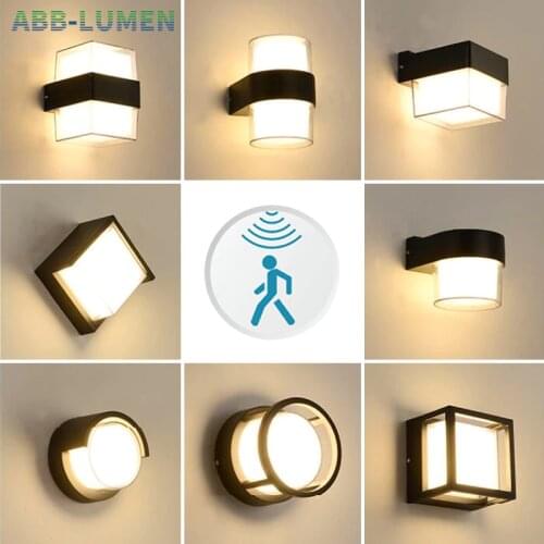 LED Outdoor waterproof wall lamp Radar Motion Sensor outdoor wall light porch light led light outdoor garden outdoor lighting