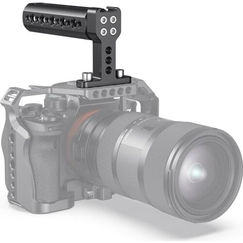 SmallRig Top Handle with Cold Shoe DSLR Camera Rig can use with SmallRig A6500 A7III Z6 Camera Cage Funtional Cheese Handle 1638