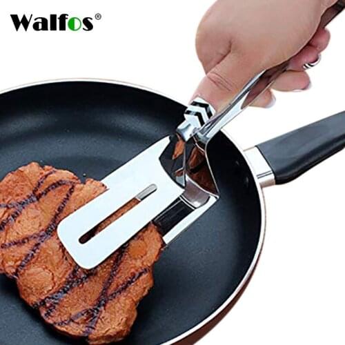 WalfosWALFOS Kitchen 304 Stainless Steel Food Clip BBQ Tools Stainless Steel Tongs Food Tongs Multipurpose Gripper Bread Clip