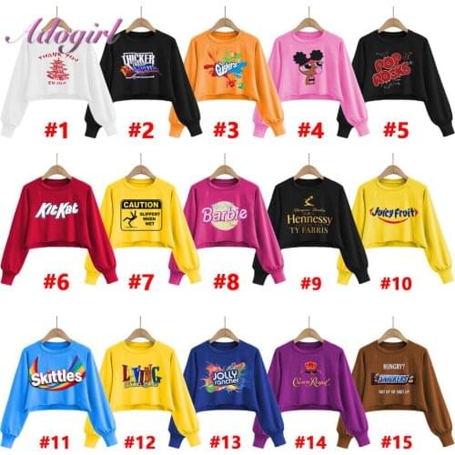 Women Hoodies Causal Candy Color Jumper Warm Short Hoodies Female Autumn Outfit Crop Tops Loose Pullover Streetwear Sweatshirt