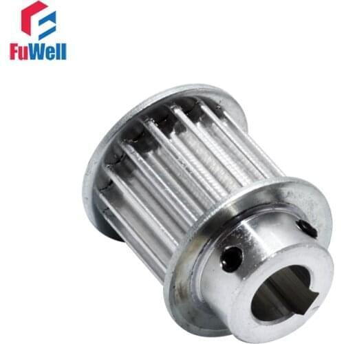 HTD5M Timing Pulley 18T With Keyway Gear Belt Pulley 16mm Belt Width 8/10/12/14mm Bore 5M 18Teeth Transmission Pulley