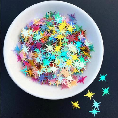 15g Starry Star Glitter Sparkles DIY Resin Jewelry Decor Stuff 9mm Cool Star Sequins Festivel Confetti Slime Craft Filling