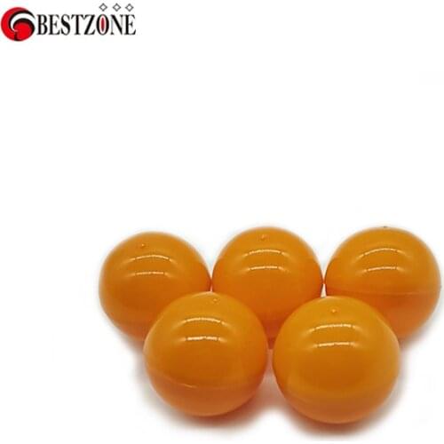 40mm Beauty Plastic Ball Orange Colored Soft Round Balls kids empty plastic capsules for outdoor toys Free Shipping
