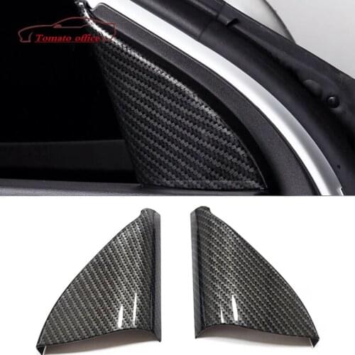 2015 16 17 18 2019 for Renault Kadjar ABS Carbon fiber Car interior A-pillar protector frame panel Cover Trim Accessories