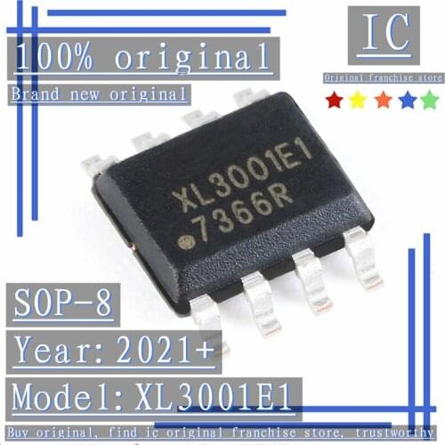 2021+100% Brand new original 10PCS-50PCS XL3001E1 SOP-8 3A 40V 220KHz step-down LED constant current driver chip