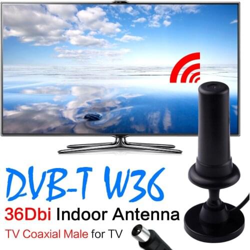New 36dB Gain Car Portable UHF VHF Digital Receiver TV Antenna Base Indoor DTMB Antenna with 1.5m Cable