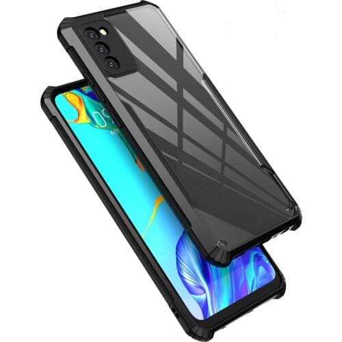 For Samsung Galaxy A02 A02S M02S Case Hard Transparent shockproof protective back Cover Case For samsung galaxy A12 A32 A42 A52