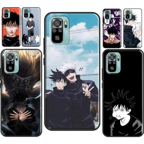 Fushiguro Megumi Jujutsu Kaisen For Xiaomi Redmi Note 10 7 8 9 Pro Note 8T 9S Case For Redmi K40 Pro 9 9A 9C 9T Coque