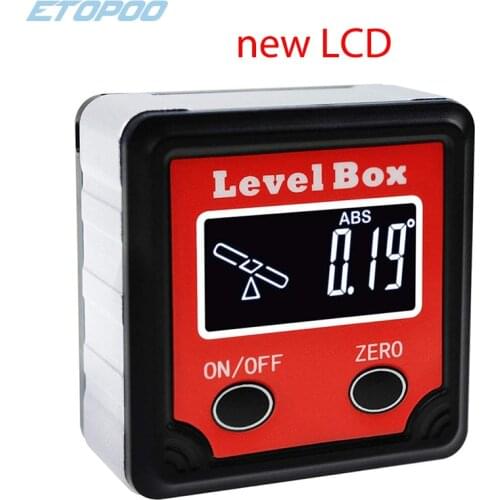 Digital Level Box Protractor Angle Finder Level Gauge Bevel Gage Inclinometer W Backlight Magnetic Base Tilt Direction Indicator