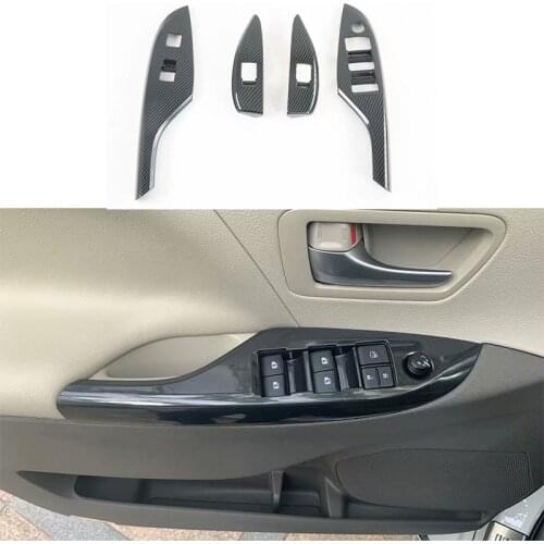 For Toyota Sienna (XL30) 2015 -2020 Interior Door Armrest Trim Window Lifter Button Switch Cover Bezel