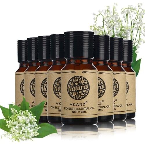 AKARZ Famous brand value meals Orange Lemon Clary Sage Verbena Jasmine Osmanthus Sandalwood Rosemary essential Oils 10ml*8