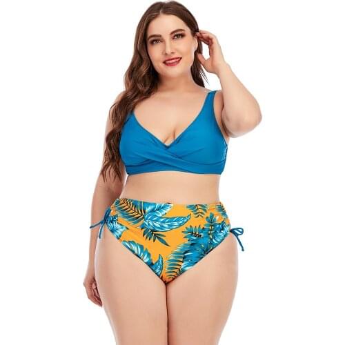 2021 European And American Split Swimsuit Split Two Piece Swimsuit