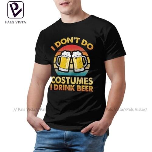 Beer T Shirt Male Fashion 100 Percent Cotton Graphic Tee Shirt Short-Sleeve Beach T-Shirt 5xl