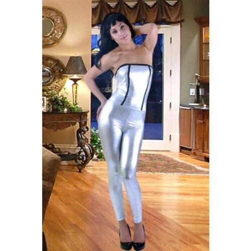 Terry Pau TP102713 Sexy Lame Jumpsuit