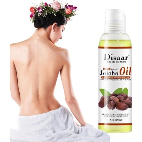 100ml Jojoba Oil Body Massage Oil Brightening Moisturizing Firming Smoothing Improve Fine Lines Brightens Skin Tone Skin Care