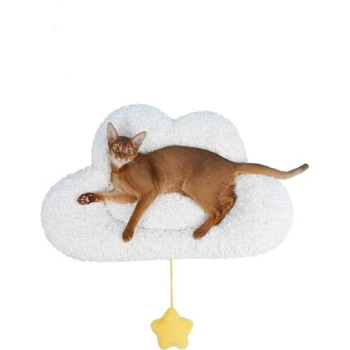 Cat Mattress Cloud-shaped Cashmere Super Soft Pet Dog Mat Thickened Warmth Large and Medium Cat Litter Pet Accessories Supplies