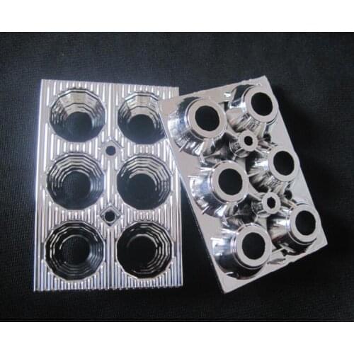 NMSZ-68 High quality Led Reflector Cup, Headlight Reflective Cup, Size: 68X46X10mm, Surface: Plating, PC Materials