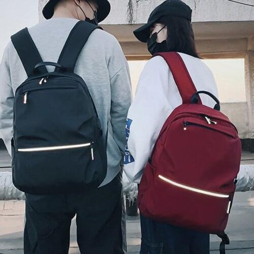 2020 New Oxford double shoulder bag womens Korean version fashionable and simple casual backpack large capacity student schoolb